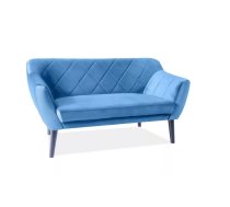 Dīvāns Karo 2 Velvet Dziļums: 75 cm, Platums: 140 cm, Augstums: 76 cm, Sēdvietas augstums: 42 cm, Sēdvietas dziļums: 54 cm, Apdare: audums, Dīvāna tips: taisni dīvāni, Auduma numurs: Bluvel 86, Kājiņu krāsa: Wenge, Krāsa: zils