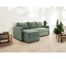 Dīvāns Lupo Corner Standard Dziļums: 143 cm, Guļamvietas platums: 125 cm, Platums: 228 cm, Augstums: 90 cm, Sēdvietas augstums: 45 cm, Sēdvietas dziļums: 50 cm, Guļamvietas garums: 205 cm, Pildījums: Bonell + poliuretāna putas (porolons), Apdare: audums, Ar papildu spilveniem: 1, Dīvāna tips: stūra dīvāni, Ar veļas kasti: 1, izvelkamie: 1, Auduma numurs: Poso 47, Izvilkšanas mehānisms: DL, Krāsa: Piparmētru