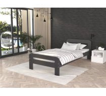 Gulta Dallas MDF ar stelāžu Guļamvietas platums: 90 cm, Guļamvietas garums: 200 cm, stelāžas tips: koka, Platums: 98 cm, Garums: 206 cm, Augstums: 64 cm, Ar resti: 1, Virsma: matēta, Izgatavošanas materiāls: MDF plātne, Krāsa: pelēks