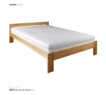 Gulta LK 194/84 ar stelāžu Guļamvietas platums: 120 cm, Guļamvietas garums: 200 cm, stelāžas tips: koka, Platums: 128 cm, Garums: 205 cm, Augstums: 63 cm, Augstums no grīdas līdz matracim (min): 37 cm, Ar resti: 1, Izgatavošanas materiāls: dabīgs koks (dižskābardis), Krāsa: dižskābardis
