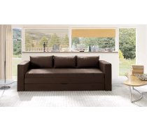 Dīvāns Euforia Duo Sofa Standard Dziļums: 75 cm, Guļamvietas platums: 140 cm, Platums: 222 cm, Augstums: 77 cm, Sēdvietas augstums: 46 cm, Sēdvietas dziļums: 45 cm, Guļamvietas garums: 188 cm, Pildījums: HR putas, Apdare: audums, Dīvāna tips: taisni dīvāni, Ar veļas kasti: 1, izvelkamie: 1, Auduma numurs: Paros 04, Krāsa: tumši brūns