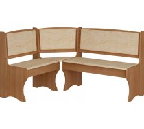 Virtuves stūra dīvāns ZKU 01 alksnis Elementu krāsa: krēma, Korpusa krāsa: alksnis, Apdare: audums, Platums: 155 cm, Dziļums: 120 cm, Augstums: 88 cm, Sēdvietas dziļums: 48.2 cm, Materiāls: laminēta KSP