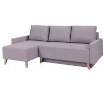 Dīvāns Oviedo Corner Standard Dziļums: 140 cm, Guļamvietas platums: 140 cm, Platums: 225 cm, Augstums: 88 cm, Sēdvietas augstums: 45 cm, Sēdvietas dziļums: 53 cm, Guļamvietas garums: 200 cm, Pildījums: Bonell + poliuretāna putas (porolons), Apdare: audums, Dīvāna tips: stūra dīvāni, Ar veļas kasti: 1, izvelkamie: 1, Auduma numurs: Moric 06, Izvilkšanas mehānisms: DL, Kājiņu krāsa: ozols sanremo, Krāsa: pelēks