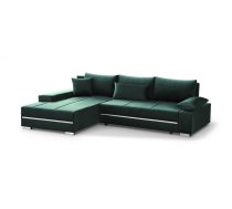 Dīvāns Aron Standard ar LED Guļamvietas platums: 140 cm, Platums: 267 cm, Izvēlieties stūra novietojumu: Pa kreisi, Dīvāna tips: stūra dīvāni, Augstums: 78 cm, Sēdvietas augstums: 37 cm, Sēdvietas dziļums: 62 cm, Guļamvietas garums: 215 cm, Pildījums: Fal