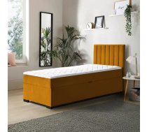 Gulta Eryk 90x200 Boxspring Standard Guļamvietas platums: 90 cm, Guļamvietas garums: 200 cm, Platums: 94 cm, Garums: 207 cm, Augstums: 105 cm, Apdares materiāls: audums, Ar veļas kasti: 1, Augstums no grīdas līdz matracim (min): 58 cm, Ar matraci: 1, Kontinentālas: 1, Auduma nosaukums: Mono 229, Krāsa: dzeltens