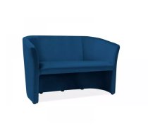 Dīvāns TM - 2 Velvet Dziļums: 60 cm, Platums: 126 cm, Augstums: 76 cm, Sēdvietas augstums: 46 cm, Sēdvietas dziļums: 47 cm, Apdare: audums, Dīvāna tips: taisni dīvāni, Auduma numurs: Bluvel 86, Krāsa: zils