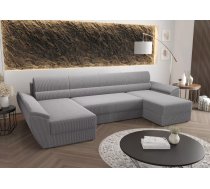 Dīvāns Rebi U3 Standard Dziļums: 140 cm, Guļamvietas platums: 130 cm, Platums: 321 cm, Augstums: 88 cm, Sēdvietas augstums: 39 cm, Sēdvietas dziļums: 50 cm, Guļamvietas garums: 270 cm, Pildījums: Poliuretāna putas (porolons), Apdare: audums, Dīvāna tips: u veida dīvāni, Ar veļas kasti: 1, izvelkamie: 1, Auduma numurs: Poso 110, Krāsa: pelēks