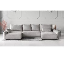 Dīvāns Satin U Standard Dziļums: 186 cm, Guļamvietas platums: 135 cm, Platums: 383 cm, Augstums: 97 cm, Sēdvietas augstums: 44 cm, Sēdvietas dziļums: 60 cm, Guļamvietas garums: 345 cm, Pildījums: Falista + augstas elastības putas (porolons), Apdare: audums, Ar papildu spilveniem: 1, Dīvāna tips: u veida dīvāni, Ar veļas kasti: 1, izvelkamie: 1, Auduma numurs: Fjord 27, Izvilkšanas mehānisms: DL, Krāsa: bēšs