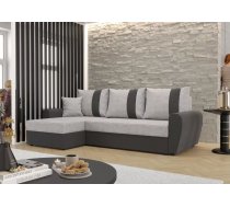 Dīvāns Davos L standard Dziļums: 140 cm, Guļamvietas platums: 135 cm, Platums: 230 cm, Augstums: 89 cm, Sēdvietas augstums: 39 cm, Sēdvietas dziļums: 60 cm, Guļamvietas garums: 200 cm, Pildījums: Putas (porolons), Apdare: audums, Dīvāna tips: stūra dīvāni, Ar veļas kasti: 1, izvelkamie: 1, Auduma numurs: Kornet 18 + Rainbow 27, Krāsa: gaiši pelēks + tumši pelēks