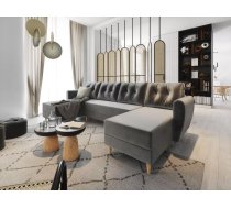 Dīvāns Palermo U standard Dziļums: 130 cm, Guļamvietas platums: 130 cm, Platums: 302 cm, Augstums: 92 cm, Sēdvietas augstums: 44 cm, Sēdvietas dziļums: 52 cm, Guļamvietas garums: 265 cm, Pildījums: Falista + augstas kvalitātes putas (porolons), Apdare: audums, Dīvāna tips: u veida dīvāni, Ar veļas kasti: 1, izvelkamie: 1, Auduma numurs: Itaka 14, Izvilkšanas mehānisms: Automāts, Krāsa: tumši pelēks