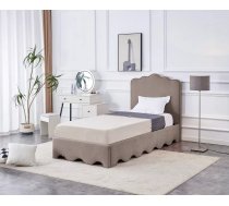 Gulta Orso 90x200 ar stelāžu Guļamvietas platums: 90 cm, Guļamvietas garums: 200 cm, Platums: 98 cm, Garums: 216 cm, Augstums: 117 cm, Apdares materiāls: audums, Augstums no grīdas līdz matracim (min): 32 cm, Ar resti: 1, Auduma nosaukums: Mavel 38, Krāsa: bēšs