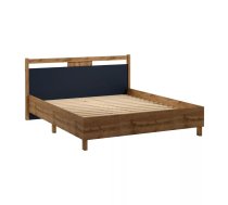 Gulta Indygo ar stelāžu Guļamvietas platums: 160 cm, Korpusa krāsa: ozols votāns, Guļamvietas garums: 200 cm, stelāžas tips: koka, Platums: 171 cm, Garums: 207 cm, Elementu krāsa: zils, Augstums: 90 cm, Ar resti: 1, Virsma: matēta, Izgatavošanas materiāls: LKSP