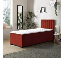 Gulta Eryk 90x200 Boxspring Standard Guļamvietas platums: 90 cm, Guļamvietas garums: 200 cm, Platums: 94 cm, Garums: 207 cm, Augstums: 105 cm, Apdares materiāls: audums, Ar veļas kasti: 1, Augstums no grīdas līdz matracim (min): 58 cm, Ar matraci: 1, Kontinentālas: 1, Auduma nosaukums: Mono 230, Krāsa: oranžs