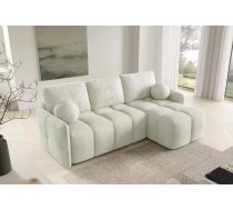 Dīvāns Moon Premium standard Dziļums: 145 cm, Guļamvietas platums: 126 cm, Platums: 220 cm, Augstums: 95 cm, Sēdvietas augstums: 40 cm, Sēdvietas dziļums: 60 cm, Guļamvietas garums: 198 cm, Pildījums: Falista + augstas kvalitātes putas (porolons), Apdare: audums, Ar papildu spilveniem: 1, Dīvāna tips: stūra dīvāni, Ar veļas kasti: 1, izvelkamie: 1, Auduma numurs: Abriamo 04, Izvilkšanas mehānisms: Automāts MOS, Krāsa: Balts krēms