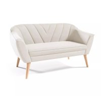 Dīvāns Sofa Flora 205 standard Dziļums: 71 cm, Platums: 150 cm, Augstums: 75 cm, Sēdvietas augstums: 40 cm, Sēdvietas dziļums: 52 cm, Pildījums: Falista + augstas kvalitātes putas (porolons), Apdare: audums, Dīvāna tips: taisni dīvāni, Auduma numurs: Velluto 01, Kājiņu krāsa: dabīgs, Krāsa: krēma