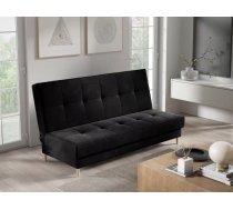 Dīvāns Sofa Bed 181 standard Dziļums: 90 cm, Guļamvietas platums: 110 cm, Platums: 200 cm, Augstums: 93 cm, Sēdvietas augstums: 45 cm, Sēdvietas dziļums: 55 cm, Guļamvietas garums: 200 cm, Pildījums: Falista + augstas kvalitātes putas (porolons), Apdare: audums, Dīvāna tips: taisni dīvāni, Ar veļas kasti: 1, izvelkamie: 1, Auduma numurs: Kronos 07, Krāsa: melns