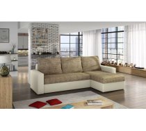 Dīvāns Livio Lux standard Dziļums: 150 cm, Guļamvietas platums: 125 cm, Platums: 237 cm, Augstums: 90 cm, Sēdvietas augstums: 40 cm, Sēdvietas dziļums: 57 cm, Guļamvietas garums: 195 cm, Pildījums: Putas (porolons), Apdare: audums + eko āda, Dīvāna tips: stūra dīvāni, Ar veļas kasti: 1, izvelkamie: 1, Auduma numurs: Berlin 03/ Soft 33, Krāsa: bēšs + krēms