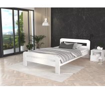 Gulta Dallas MDF ar stelāžu Guļamvietas platums: 120 cm, Guļamvietas garums: 200 cm, stelāžas tips: koka, Platums: 128 cm, Garums: 206 cm, Augstums: 64 cm, Ar resti: 1, Virsma: matēta, Izgatavošanas materiāls: MDF plātne, Krāsa: balts