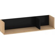 Plaukts Fresh FRE-06 Platums: 100 cm, Korpusa krāsa: ozols cremona, Elementu krāsa: melns, Augstums: 21 cm, Dziļums: 25 cm, Materiāls: KSP + finieris, Plaukta tips: sienas, Sienas: 1, Virsma: mātēta