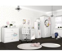 Komplekts Filip Girl Bear Set Zīmējums: Girl Bear, Augstums: 190 cm, Elementu skaits: 4, Izgatavošanas materiāls: laminēta KSP, Virsma: Matēts, Ar skapi: 1, Ar plauktu: 1, Ar galdu: 1, Krāsa: balts