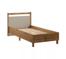 Gulta Indygo ar stelāžu Guļamvietas platums: 90 cm, Korpusa krāsa: ozols votāns, Guļamvietas garums: 200 cm, stelāžas tips: koka, Platums: 101 cm, Garums: 207 cm, Elementu krāsa: bēšs, Augstums: 90 cm, Ar resti: 1, Virsma: matēta, Izgatavošanas materiāls: LKSP