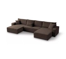 Dīvāns Primo U Comfort standard Dziļums: 185 cm, Guļamvietas platums: 132 cm, Platums: 390 cm, Augstums: 86 cm, Sēdvietas augstums: 40 cm, Sēdvietas dziļums: 58 cm, Guļamvietas garums: 348 cm, Pildījums: Falista + augstas kvalitātes putas (porolons), Apdare: audums, Ar papildu spilveniem: 1, Dīvāna tips: u veida dīvāni, Ar veļas kasti: 1, izvelkamie: 1, Auduma numurs: Poso 06, Krāsa: brūns