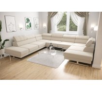 Dīvāns Emporio Max 1 Standard Dziļums: 300 cm, Platums: 350 cm, Maksimālais augstums: 98 cm, Izvēlieties stūra novietojumu: Pa labi, Augstums: 79 cm, Sēdvietas augstums: 45 cm, Sēdvietas dziļums: 55 cm, Pildījums: Falista atsperes + HR putas, Apdare: audu