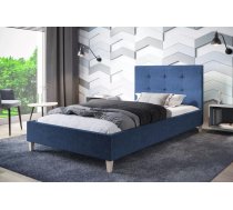 Gulta Endo standard ar stelāžu Guļamvietas platums: 90 cm, Guļamvietas garums: 200 cm, stelāžas tips: koka, Platums: 96 cm, Garums: 216 cm, Augstums: 100 cm, Apdares materiāls: audums, Augstums no grīdas līdz matracim (min): 34 cm, Ar resti: 1, Auduma nosaukums: Sawana 80, Krāsa: zila