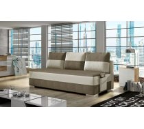 Dīvāns Atila Lux standard Dziļums: 92 cm, Guļamvietas platums: 140 cm, Platums: 200 cm, Augstums: 83 cm, Sēdvietas augstums: 45 cm, Sēdvietas dziļums: 50 cm, Guļamvietas garums: 200 cm, Pildījums: Bonell atsperes + putas (porolons), Apdare: audums + eko āda, Dīvāna tips: taisni dīvāni, Ar veļas kasti: 1, izvelkamie: 1, Auduma numurs: Sawana 25/ Soft 33, Krāsa: gaiši brūns + krēma