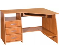 Galds Sevilla Left 3L Garums: 123 cm, Augstums: 75 cm, Platums: 88 cm, Izgatavošanas materiāls: laminēta KSP, Plaukts sistēmas blokam: 1, Virsma: matēta, Ar tastatūras plauktu: 1, Ar atvilktnēm: 1, Krāsa: alksnis