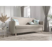 Dīvāns Melisa Sofa Standard Dziļums: 80 cm, Guļamvietas platums: 110 cm, Platums: 216 cm, Augstums: 98 cm, Sēdvietas augstums: 45 cm, Sēdvietas dziļums: 53 cm, Guļamvietas garums: 190 cm, Pildījums: Bonell + poliuretāna putas (porolons), Apdare: audums, Dīvāna tips: taisni dīvāni, Ar veļas kasti: 1, izvelkamie: 1, Auduma numurs: Riviera 16, Izvilkšanas mehānisms: Automāts, Krāsa: gaiši bēšs