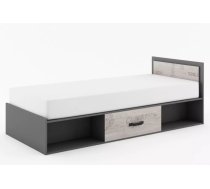 Gulta Santana SA-16 ar stelāžu Guļamvietas platums: 90 cm, Korpusa krāsa: pelēks, Guļamvietas garums: 200 cm, stelāžas tips: koka, Platums: 91 cm, Garums: 206 cm, Elementu krāsa: ozols, Augstums: 70 cm, Ar veļas kasti: 1, Ar resti: 1, Ar matraci: 1, Izgatavošanas materiāls: LKSP, Ar pacelšanas mehānismu: 1