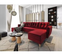 Dīvāns Palermo U standard Dziļums: 130 cm, Guļamvietas platums: 130 cm, Platums: 302 cm, Augstums: 92 cm, Sēdvietas augstums: 44 cm, Sēdvietas dziļums: 52 cm, Guļamvietas garums: 265 cm, Pildījums: Falista + augstas kvalitātes putas (porolons), Apdare: audums, Dīvāna tips: u veida dīvāni, Ar veļas kasti: 1, izvelkamie: 1, Auduma numurs: Itaka 34, Izvilkšanas mehānisms: Automāts, Krāsa: sarkans