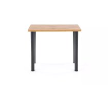 Galds Modex 2 Black Garums: 120 cm, Augstums: 75 cm, Platums: 68 cm, Korpusa krāsa: ozols votāns, Elementu krāsa: melns, Materiāls: KSP + metāls, Forma: taisnstūra