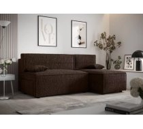 Dīvāns Mira L Anthology Standard Dziļums: 140 cm, Guļamvietas platums: 125 cm, Platums: 200 cm, Augstums: 90 cm, Sēdvietas augstums: 43 cm, Sēdvietas dziļums: 52 cm, Guļamvietas garums: 200 cm, Pildījums: Falista atsperes + HR putas, Apdare: audums, Ar papildu spilveniem: 1, Dīvāna tips: stūra dīvāni, Ar veļas kasti: 1, izvelkamie: 1, Auduma numurs: Anthology 07, Izvilkšanas mehānisms: Automāts DL, Krāsa: tumši brūns