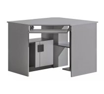 Galds Gumi G11 Garums: 96.5 cm, Augstums: 78 cm, Korpusa krāsa: antracīts, Platums: 96.5 cm, Izgatavošanas materiāls: laminēta KSP, Elementu krāsa: balts, Forma: stūra, Ar tastatūras plauktu: 1