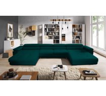 Dīvāns Anton U Mini Premium Standard Dziļums: 200 cm, Guļamvietas platums: 130 cm, Platums: 398 cm, Maksimālais augstums: 88 cm, Augstums: 73 cm, Sēdvietas augstums: 42 cm, Sēdvietas dziļums: 58 cm, Guļamvietas garums: 340 cm, Pildījums: Falista + augstas kvalitātes putas (porolons), Apdare: audums, funkcija "Relax": 1, Dīvāna tips: u veida dīvāni, Ar veļas kasti: 1, izvelkamie: 1, Auduma numurs: Itaka 39, Krāsa: jūraszaļš