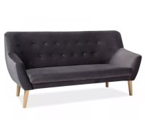 Dīvāns Nordic 3 Velvet Dziļums: 75 cm, Platums: 180 cm, Augstums: 90 cm, Sēdvietas augstums: 42 cm, Sēdvietas dziļums: 55 cm, Apdare: audums, Dīvāna tips: taisni dīvāni, Auduma numurs: Bluvel 14, Krāsa: pelēks