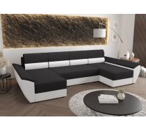 Dīvāns Rebi U4 Standard Dziļums: 140 cm, Guļamvietas platums: 130 cm, Platums: 321 cm, Augstums: 88 cm, Sēdvietas augstums: 39 cm, Sēdvietas dziļums: 50 cm, Guļamvietas garums: 270 cm, Pildījums: Poliuretāna putas (porolons), Apdare: audums, Dīvāna tips: u veida dīvāni, Ar veļas kasti: 1, izvelkamie: 1, Auduma numurs: Rainbow 27 + 31, Krāsa: tumši pelēks + balts