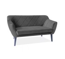 Dīvāns Karo 2 Velvet Dziļums: 75 cm, Platums: 140 cm, Augstums: 76 cm, Sēdvietas augstums: 42 cm, Sēdvietas dziļums: 54 cm, Apdare: audums, Dīvāna tips: taisni dīvāni, Auduma numurs: Bluvel 19, Kājiņu krāsa: Wenge, Krāsa: melns