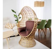 Terases mēbeles Positano Korpusa krāsa: tumši bēšs, Elementu krāsa: brūns, Platums: 89 cm, Dziļums: 65 cm, Augstums: 150 cm, Materiāls: metāls + tehnorotangs