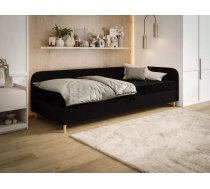 Dīvāns Miko Comfort Standard Atvēršanas puse: kreisā, Dziļums: 85 cm, Guļamvietas platums: 80 cm, Platums: 203 cm, Augstums: 75 cm, Sēdvietas augstums: 53 cm, Guļamvietas garums: 200 cm, Pildījums: Bonell + poliuretāna putas (porolons), Apdare: audums, Dīvāna tips: taisni dīvāni, Ar veļas kasti: 1, Auduma numurs: Riviera 100 + Lincoln 100, Krāsa: melna