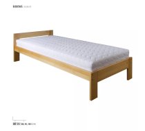 Gulta LK 194/84 ar stelāžu Guļamvietas platums: 80 cm, Guļamvietas garums: 200 cm, stelāžas tips: koka, Platums: 88 cm, Garums: 205 cm, Augstums: 63 cm, Augstums no grīdas līdz matracim (min): 37 cm, Ar resti: 1, Izgatavošanas materiāls: dabīgs koks (dižskābardis), Krāsa: dižskābardis