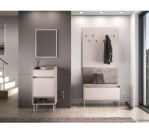 Komplekts Voco Set 5 Ar sēdekļi: 1, Dziļums: 34 cm, Augstums: 198 cm, Elementu skaits: 4, Korpusa krāsa: ozols cremona, Izgatavošanas materiāls: LKSP, Elementu krāsa: kašmīrs, Virsma: matēta, Ar spoguli: jā, Ar apavu plauktu: 1, Ar skapi: 1, Ar pakaramo: 1