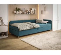 Dīvāns Miko Comfort Standard Atvēršanas puse: kreisā, Dziļums: 85 cm, Guļamvietas platums: 80 cm, Platums: 203 cm, Augstums: 75 cm, Sēdvietas augstums: 53 cm, Guļamvietas garums: 200 cm, Pildījums: Bonell + poliuretāna putas (porolons), Apdare: audums, Dīvāna tips: taisni dīvāni, Ar veļas kasti: 1, Auduma numurs: Riviera 76 + Lincoln 75, Krāsa: tirkīzs
