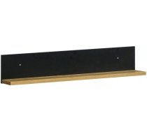 Plaukts Lamelo LA12 Platums: 90 cm, Korpusa krāsa: ozols votāns, Elementu krāsa: melns, Augstums: 18 cm, Dziļums: 17.6 cm, Materiāls: KSP, Plaukta tips: sienas, Sienas: 1, Virsma: mātēta, Plauktu skaits: 1