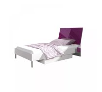 Gulta Raj 3 90x200 ar stelāžu Guļamvietas platums: 90 cm, Korpusa krāsa: balts, Guļamvietas garums: 200 cm, Platums: 94 cm, Garums: 220 cm, Elementu krāsa: violets, Augstums: 91 cm, Matrača nepieciešamais augstums: 15 cm, Ar veļas kasti: 1, Augstums no grīdas līdz matracim (min): 31 cm, Ar resti: 1, Izgatavošanas materiāls: laminēta MDF plātne