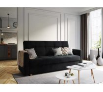 Dīvāns Lento Sofa Standard Dziļums: 85 cm, Guļamvietas platums: 115 cm, Platums: 215 cm, Augstums: 88 cm, Sēdvietas augstums: 50 cm, Sēdvietas dziļums: 57 cm, Guļamvietas garums: 190 cm, Pildījums: Bonell + poliuretāna putas (porolons), Apdare: audums, Dīvāna tips: taisni dīvāni, Ar veļas kasti: 1, izvelkamie: 1, Auduma numurs: Itaka 15, Izvilkšanas mehānisms: Automāts, Krāsa: melns