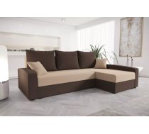 Dīvāns Chievo Standard Dziļums: 140 cm, Guļamvietas platums: 130 cm, Platums: 231 cm, Augstums: 90 cm, Sēdvietas augstums: 40 cm, Sēdvietas dziļums: 52 cm, Guļamvietas garums: 201 cm, Pildījums: Falista + augstas kvalitātes putas (porolons), Apdare: audums, Ar papildu spilveniem: 1, Dīvāna tips: stūra dīvāni, Ar veļas kasti: 1, izvelkamie: 1, Auduma numurs: Rainbow 05+41, Krāsa: brūns + tumši brūns