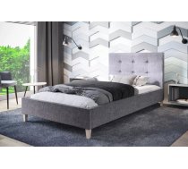 Gulta Endo standard ar stelāžu Guļamvietas platums: 80 cm, Guļamvietas garums: 200 cm, stelāžas tips: koka, Platums: 86 cm, Garums: 216 cm, Augstums: 100 cm, Apdares materiāls: audums, Augstums no grīdas līdz matracim (min): 34 cm, Ar resti: 1, Auduma nosaukums: Inari 91, Krāsa: gaiši pelēks